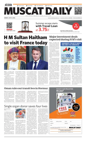 Cover of Muscat Daily