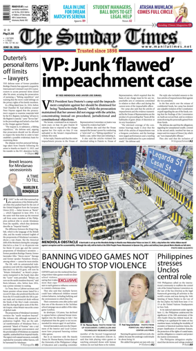 Cover of The Manila Times