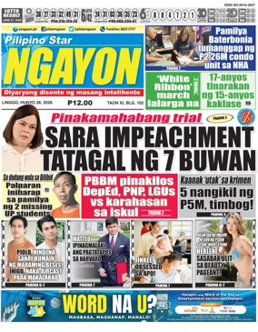 Cover of Pilipino Star Ngayon