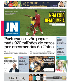 Cover of Jornal de Noticias