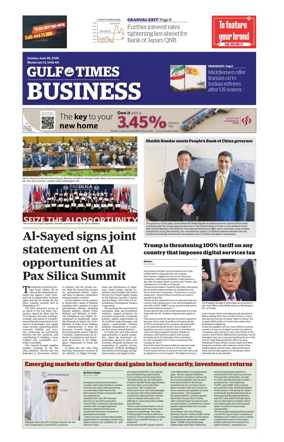 Cover of Gulf Times Business