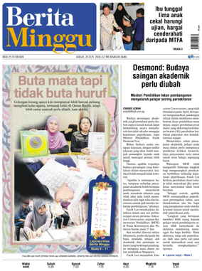 Cover of Berita Minggu-Singapore