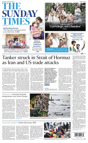 Cover of The Straits Times