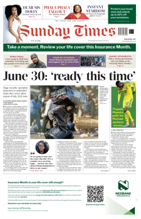 Cover of Sunday Times