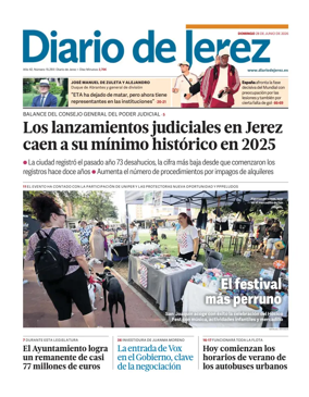 Cover of Diario de Jerez