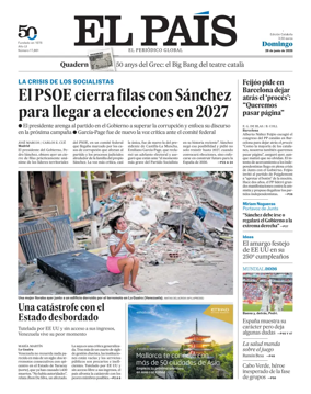 Cover of EL PAIS Catalunya