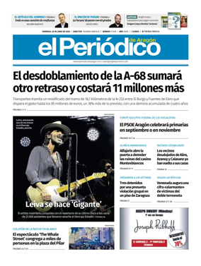 Cover of El Periodico Aragon