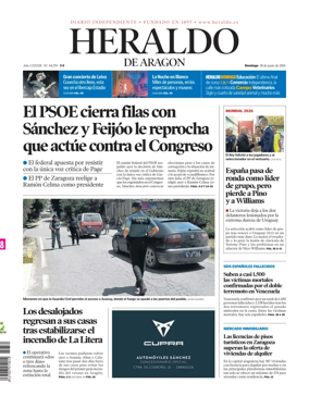 Cover of Heraldo de Aragon