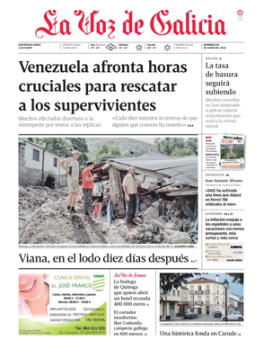 Cover of La Voz de Galicia (Monforte)