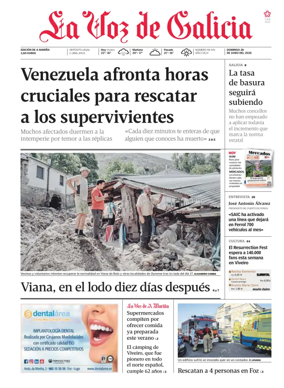 Cover of La Voz de Galicia (Viveiro)