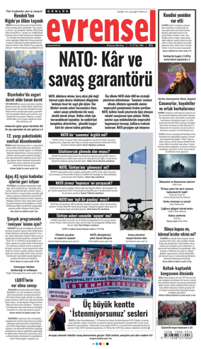 Cover of Evrensel Gazetesi