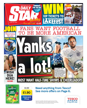 Cover of Daily Star Sunday