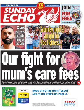 Cover of Liverpool Echo