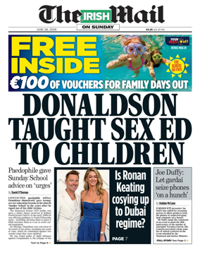 Cover of The Irish Mail on Sunday