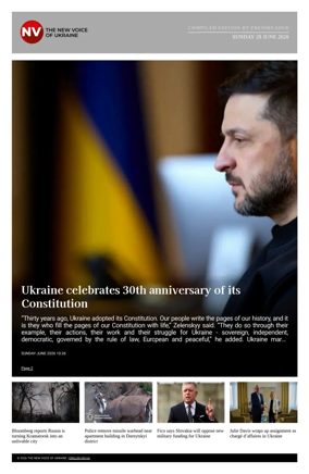 Cover of The New Voice of Ukraine