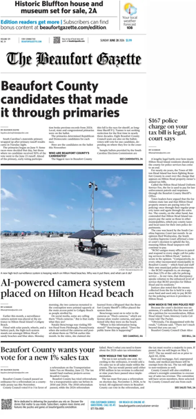 Cover of Beaufort Gazette (Sunday)