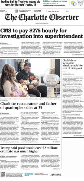 Cover of The Charlotte Observer (Sunday)