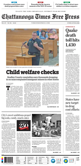 Cover of Chattanooga Times Free Press