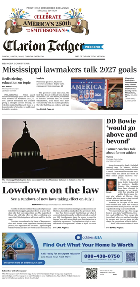 Cover of Clarion Ledger