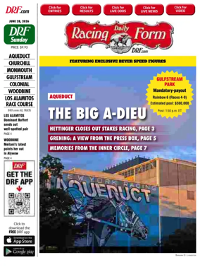 Cover of Daily Racing Form National Digital Edition