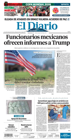 Cover of El Diario de El Paso
