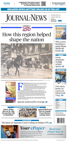 Cover of Hamilton Journal News