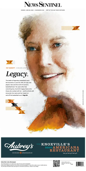 Cover of Knoxville News Sentinel