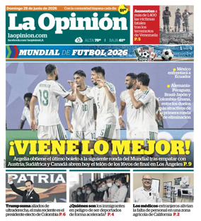 Cover of La Opinion