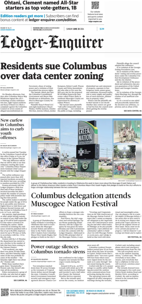 Cover of Ledger-Enquirer (Sunday)