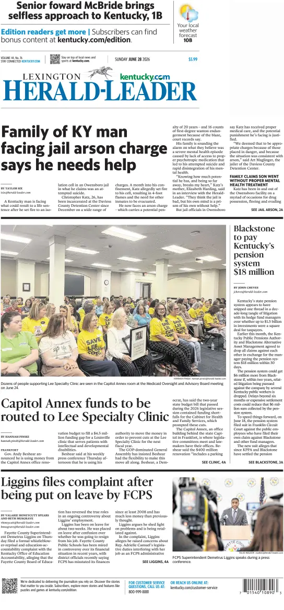 Cover of Lexington Herald-Leader (Sunday)