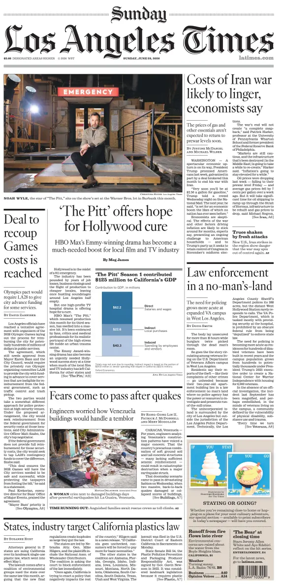Cover of Los Angeles Times (Sunday)
