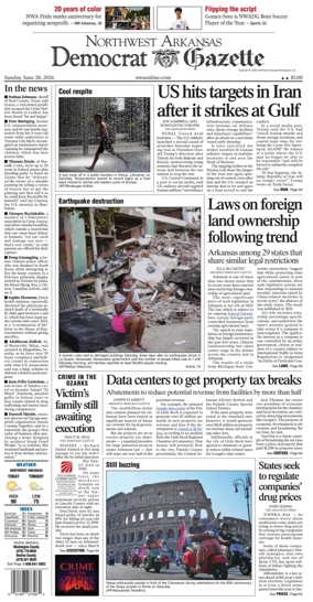 Cover of Northwest Arkansas Democrat-Gazette