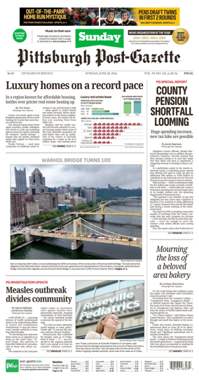 Cover of Pittsburgh Post-Gazette