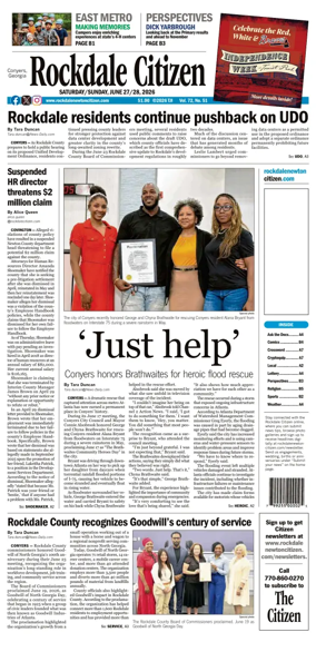 Cover of Rockdale Citiizen