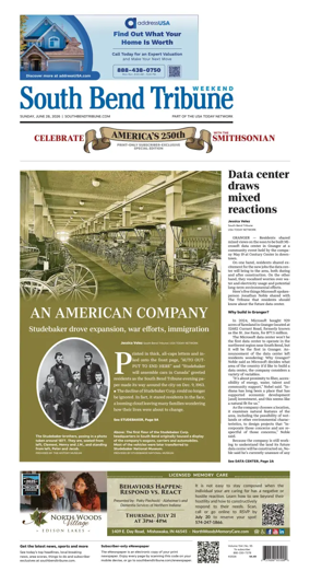 Cover of South Bend Tribune