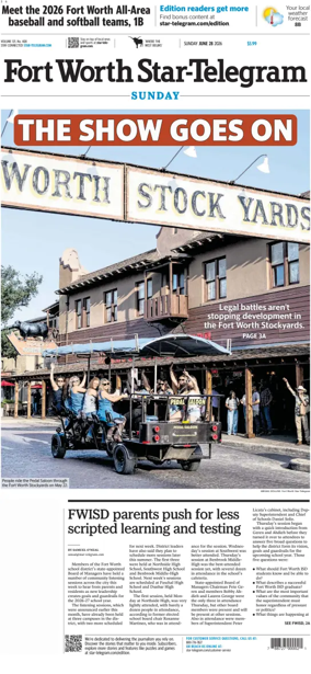 Cover of Star-Telegram (Sunday)