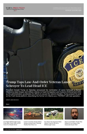 Cover of Tampa Free Press