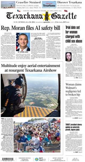 Cover of Texarkana Gazette