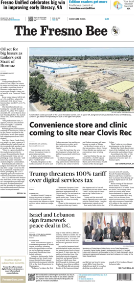 Cover of The Fresno Bee (Sunday)
