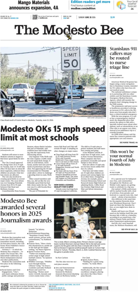 Cover of The Modesto Bee (Sunday)