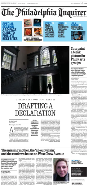 Cover of The Philadelphia Inquirer (South Jersey edition)