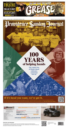 Cover of The Providence Journal