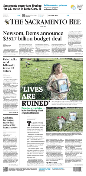 Cover of The Sacramento Bee (Sunday)