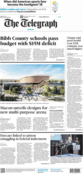 Cover of The Telegraph (Macon) (Sunday)