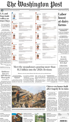 Cover of The Washington Post Sunday