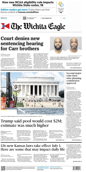 Cover of The Wichita Eagle (Sunday)