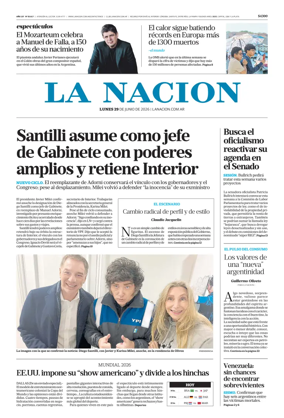 Cover of La Nacion