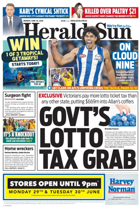Cover of Herald Sun