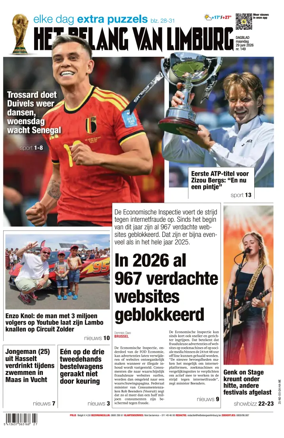 Cover of Het Belang van Limburg