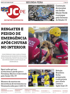 Cover of Jornal do Commercio